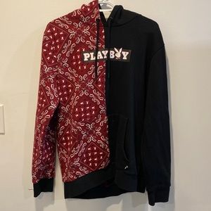 PlayBoy Red and Black Banadana Print Hoodie! MEN S/P